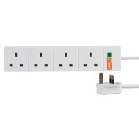 Extension Leads 4 Gang 2m Surge Protected Ext Lead